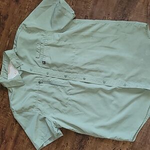 Men's Casual Button Down Shirt - Light Green